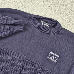 Vintage Larry Bird Inner Circle Sweater Mens Small Navy Crewneck Made USA 90s